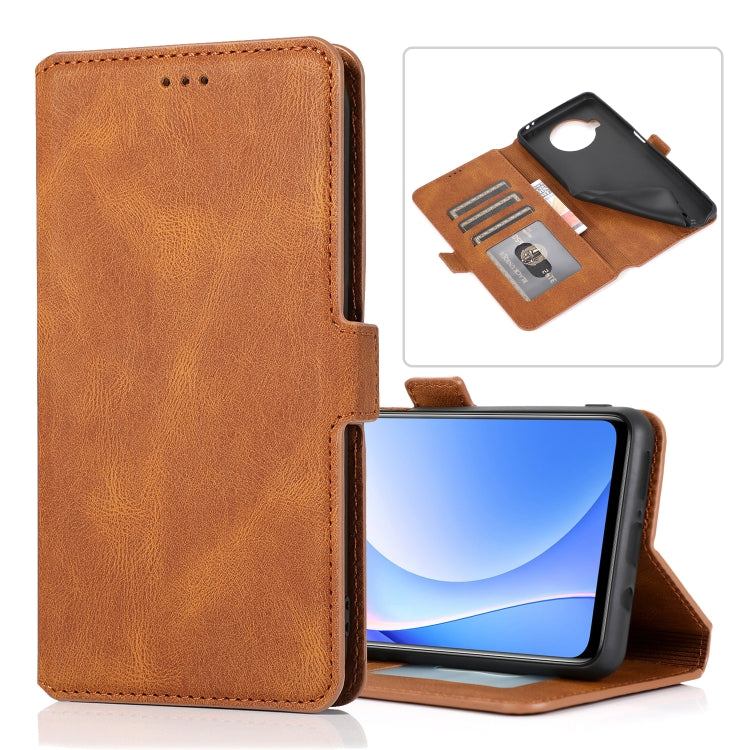 For Xiaomi Mi 10T Lite 5G Retro Magnetic Closing Clasp Horizontal Flip Leather Case with Holder & Card Slots & Photo Frame & Wallet