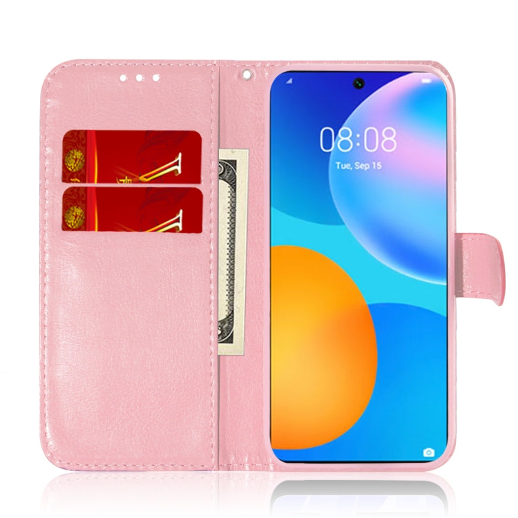 For Huawei P smart 2021 / Y7a Solid Color Colorful Magnetic Buckle Horizontal Flip PU Leather Case with Holder & Card Slots & Wallet & Lanyard