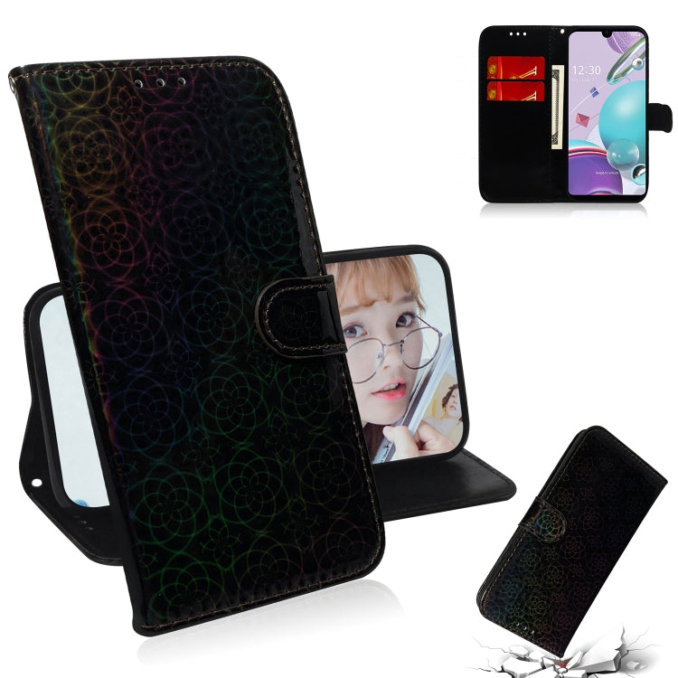 For LG K31 / Aristo 5 Solid Color Colorful Magnetic Buckle Horizontal Flip PU Leather Case with Holder & Card Slots & Wallet & Lanyard