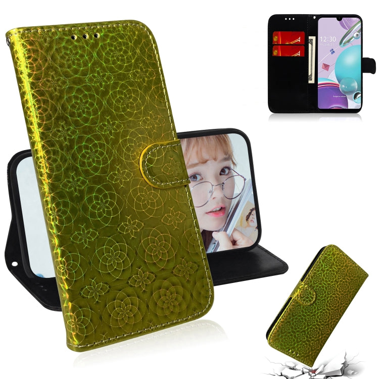 For LG K31 / Aristo 5 Solid Color Colorful Magnetic Buckle Horizontal Flip PU Leather Case with Holder & Card Slots & Wallet & Lanyard