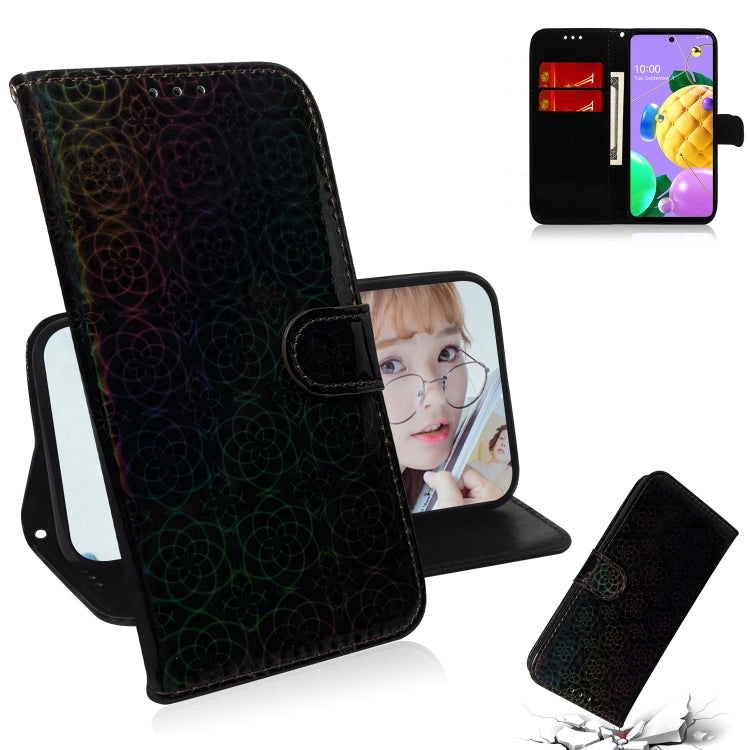 For LG K62 / K52 / Q52 Solid Color Colorful Magnetic Buckle Horizontal Flip PU Leather Case with Holder & Card Slots & Wallet & Lanyard