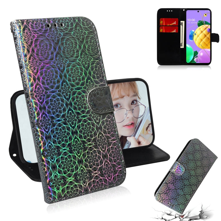 For LG K62 / K52 / Q52 Solid Color Colorful Magnetic Buckle Horizontal Flip PU Leather Case with Holder & Card Slots & Wallet & Lanyard