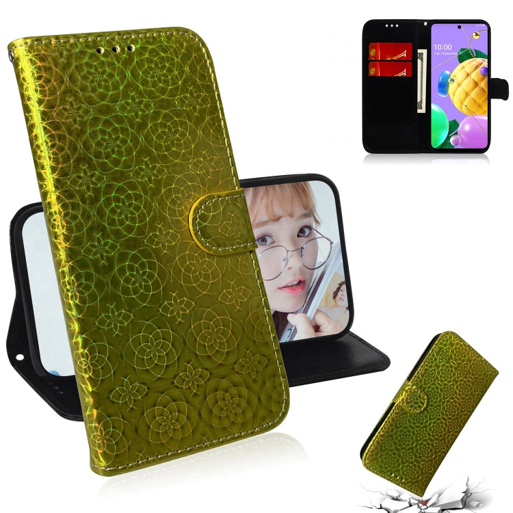 For LG K62 / K52 / Q52 Solid Color Colorful Magnetic Buckle Horizontal Flip PU Leather Case with Holder & Card Slots & Wallet & Lanyard