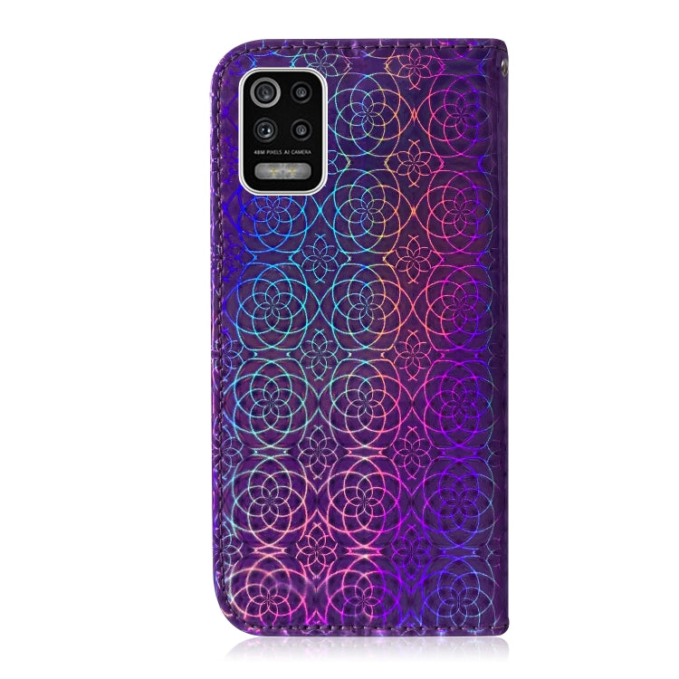 For LG K62 / K52 / Q52 Solid Color Colorful Magnetic Buckle Horizontal Flip PU Leather Case with Holder & Card Slots & Wallet & Lanyard