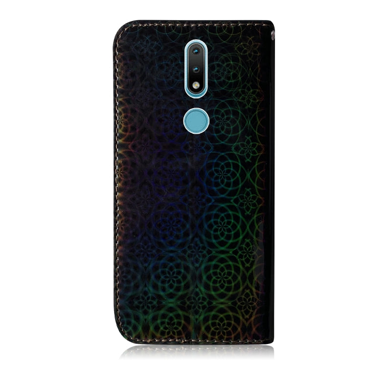 For Nokia 2.4 Solid Color Colorful Magnetic Buckle Horizontal Flip PU Leather Case with Holder & Card Slots & Wallet & Lanyard