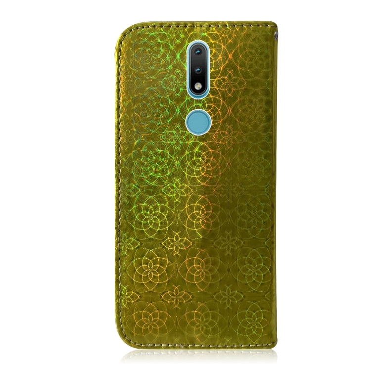 For Nokia 2.4 Solid Color Colorful Magnetic Buckle Horizontal Flip PU Leather Case with Holder & Card Slots & Wallet & Lanyard