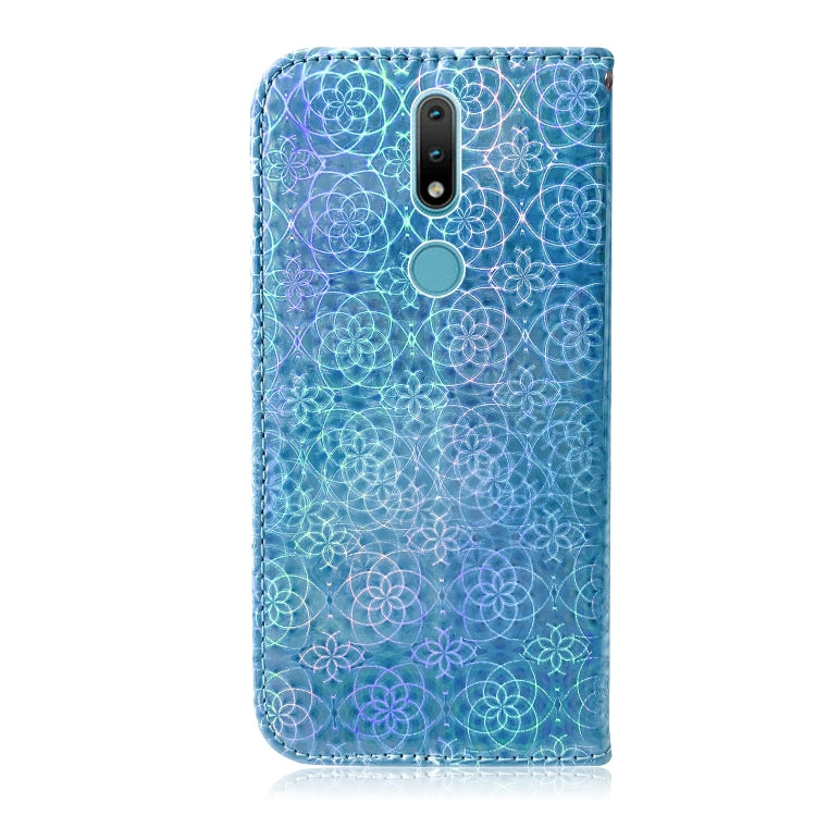 For Nokia 2.4 Solid Color Colorful Magnetic Buckle Horizontal Flip PU Leather Case with Holder & Card Slots & Wallet & Lanyard