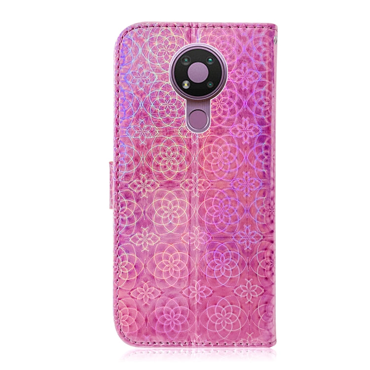 For Nokia 3.4 Solid Color Colorful Magnetic Buckle Horizontal Flip PU Leather Case with Holder & Card Slots & Wallet & Lanyard
