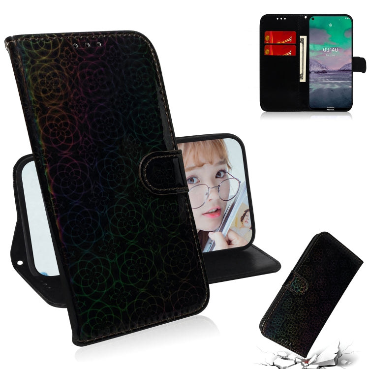 For Nokia 3.4 Solid Color Colorful Magnetic Buckle Horizontal Flip PU Leather Case with Holder & Card Slots & Wallet & Lanyard