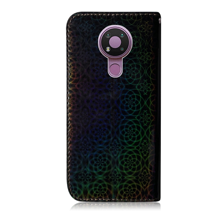 For Nokia 3.4 Solid Color Colorful Magnetic Buckle Horizontal Flip PU Leather Case with Holder & Card Slots & Wallet & Lanyard
