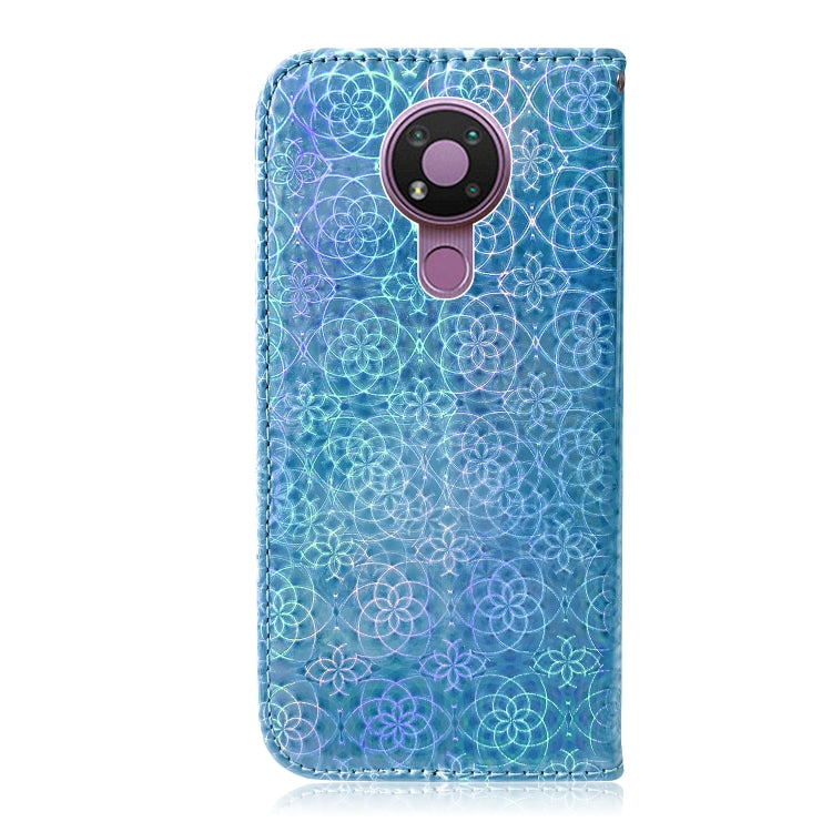 For Nokia 3.4 Solid Color Colorful Magnetic Buckle Horizontal Flip PU Leather Case with Holder & Card Slots & Wallet & Lanyard