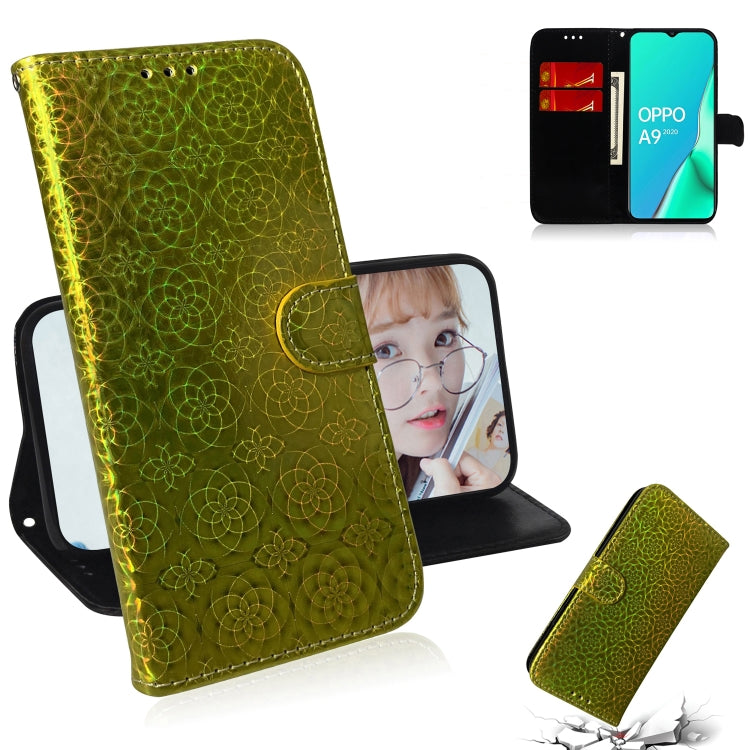 For OPPO A9 2020 / A5 2020 / A11 Solid Color Colorful Magnetic Buckle Horizontal Flip PU Leather Case with Holder & Card Slots & Wallet & Lanyard