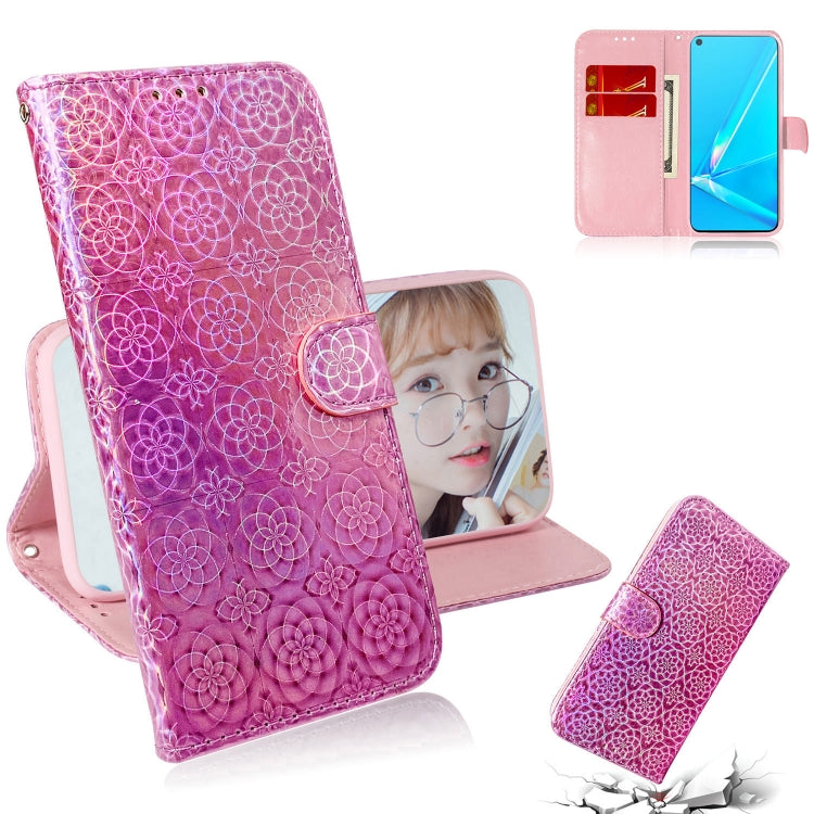 For OPPO A52 / A72 / A92 Solid Color Colorful Magnetic Buckle Horizontal Flip PU Leather Case with Holder & Card Slots & Wallet & Lanyard