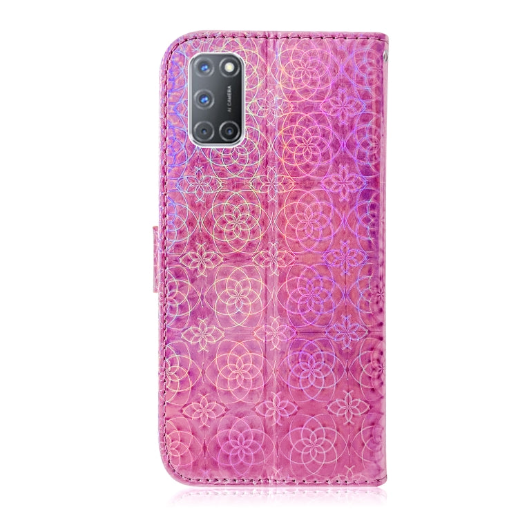 For OPPO A52 / A72 / A92 Solid Color Colorful Magnetic Buckle Horizontal Flip PU Leather Case with Holder & Card Slots & Wallet & Lanyard