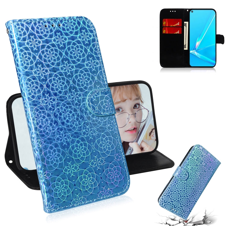 For OPPO A52 / A72 / A92 Solid Color Colorful Magnetic Buckle Horizontal Flip PU Leather Case with Holder & Card Slots & Wallet & Lanyard