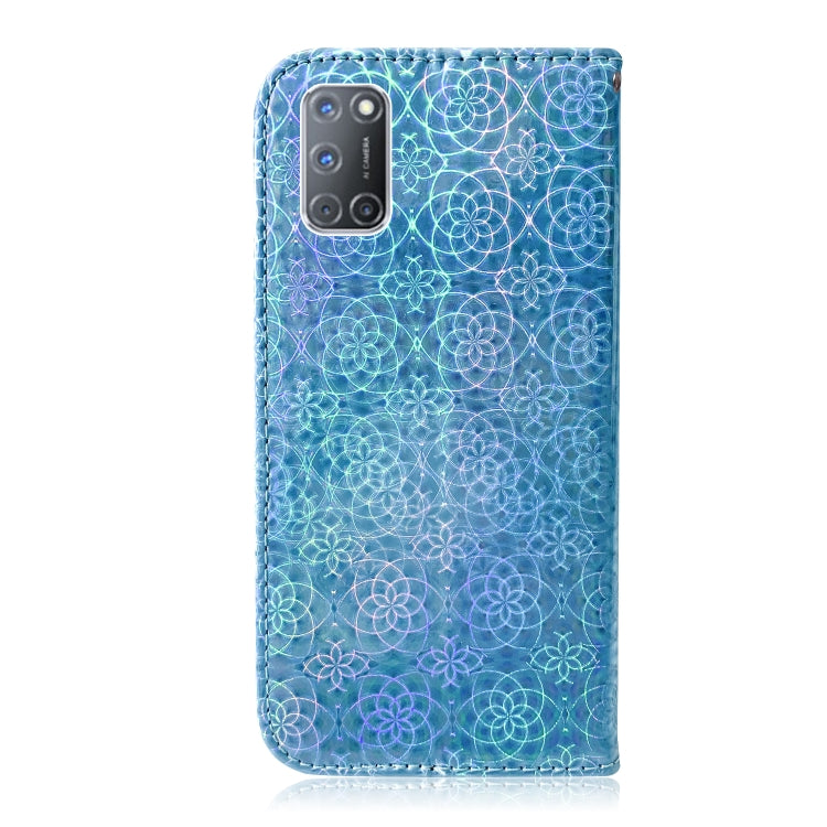 For OPPO A52 / A72 / A92 Solid Color Colorful Magnetic Buckle Horizontal Flip PU Leather Case with Holder & Card Slots & Wallet & Lanyard