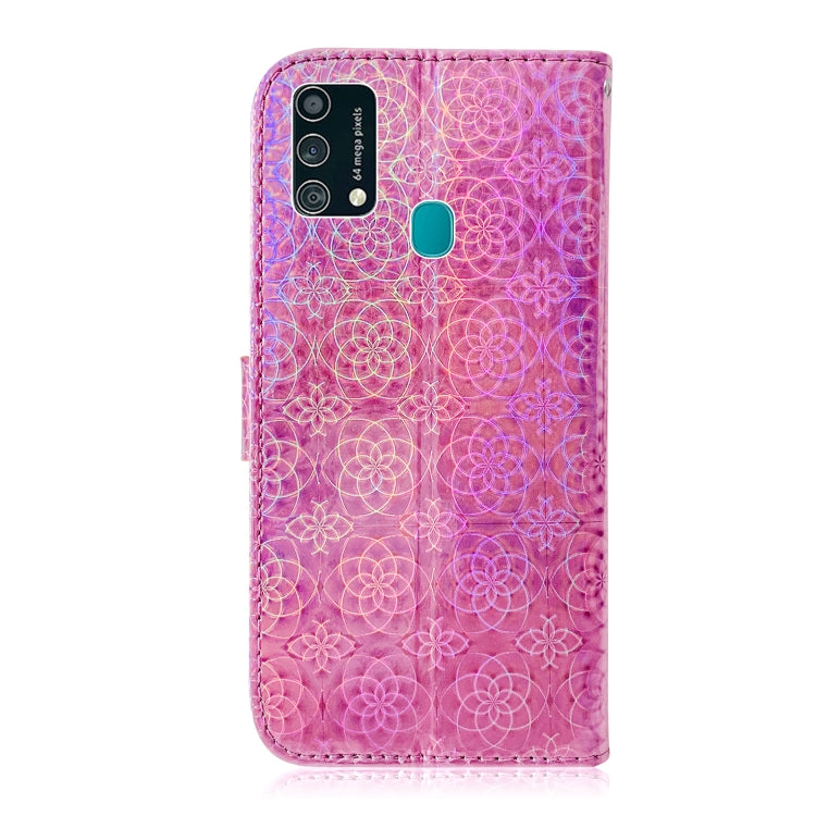 For Samsung Galaxy F41 Solid Color Colorful Magnetic Buckle Horizontal Flip PU Leather Case with Holder & Card Slots & Wallet & Lanyard