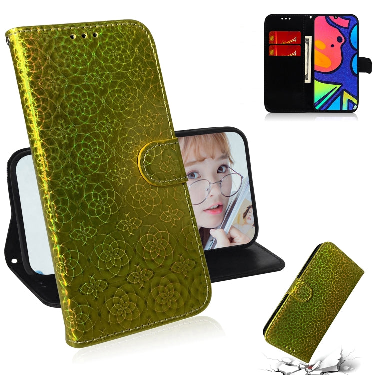 For Samsung Galaxy F41 Solid Color Colorful Magnetic Buckle Horizontal Flip PU Leather Case with Holder & Card Slots & Wallet & Lanyard