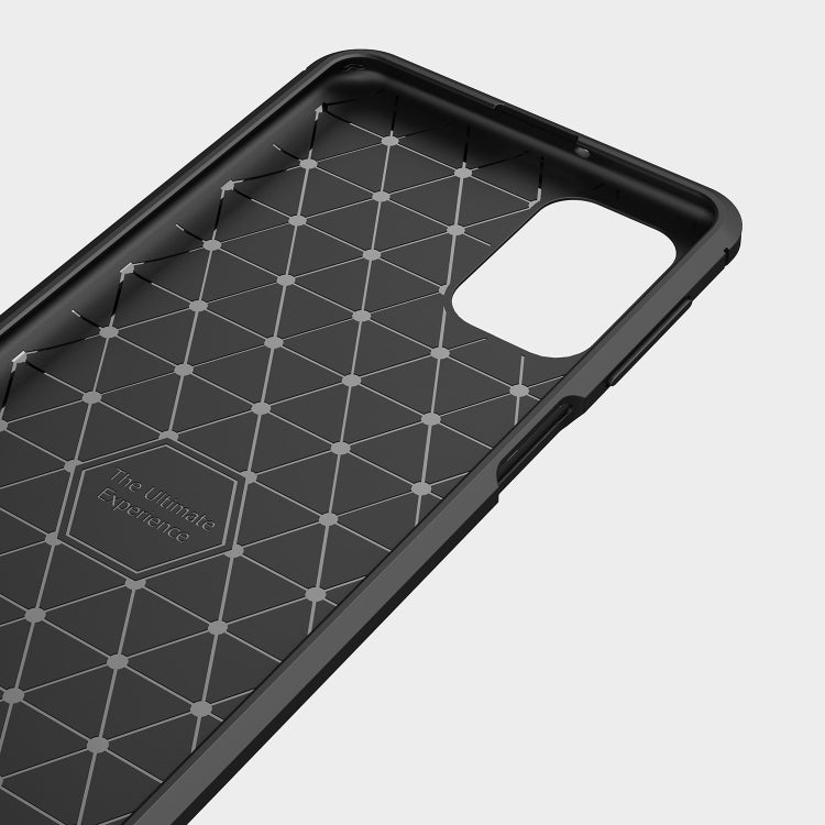 For Samsung Galaxy M31s Brushed Texture Carbon Fiber TPU Case