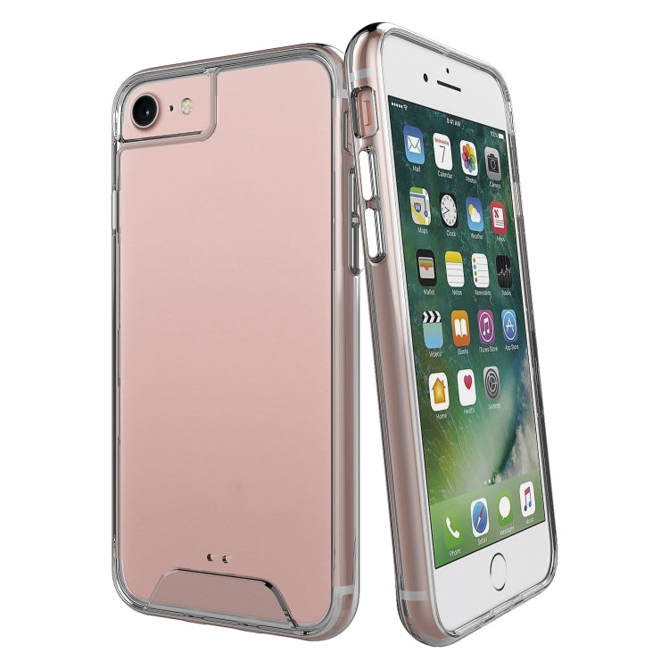 For iPhone SE 2022 / SE 2020 / 8 / 7 Scratchproof TPU + Acrylic Space Case Protective Case(Transparent)