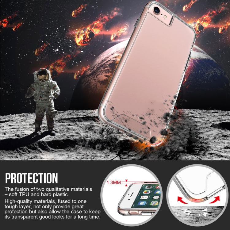For iPhone SE 2022 / SE 2020 / 8 / 7 Scratchproof TPU + Acrylic Space Case Protective Case(Transparent)
