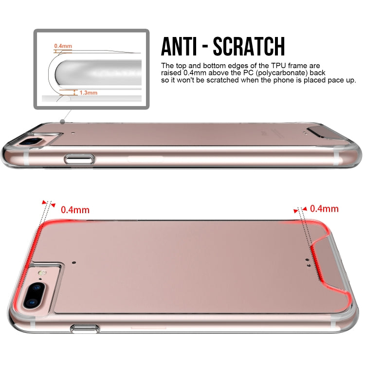 Scratchproof TPU + Acrylic Space Case Protective Case For iPhone 8 Plus / 7 Plus(Transparent)