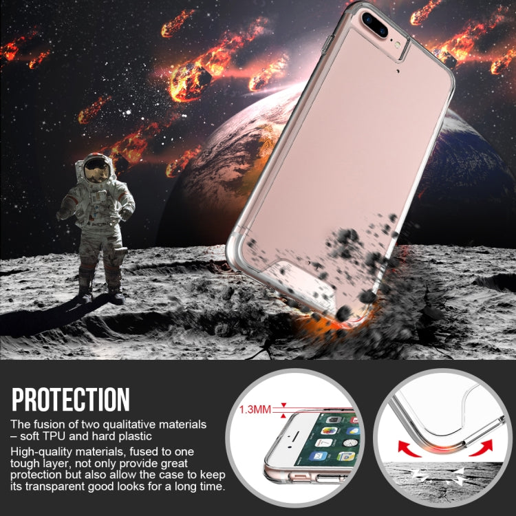 Scratchproof TPU + Acrylic Space Case Protective Case For iPhone 8 Plus / 7 Plus(Transparent)