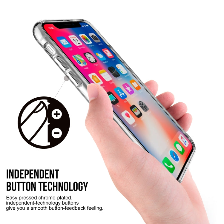 For iPhone XR Scratchproof TPU + Acrylic Space Case Protective Case(Transparent)