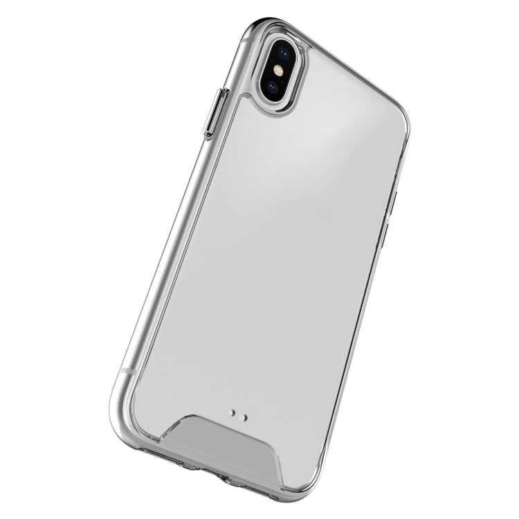 For iPhone XS Max Scratchproof TPU + Acrylic Space Case Protective Case(Transparent)