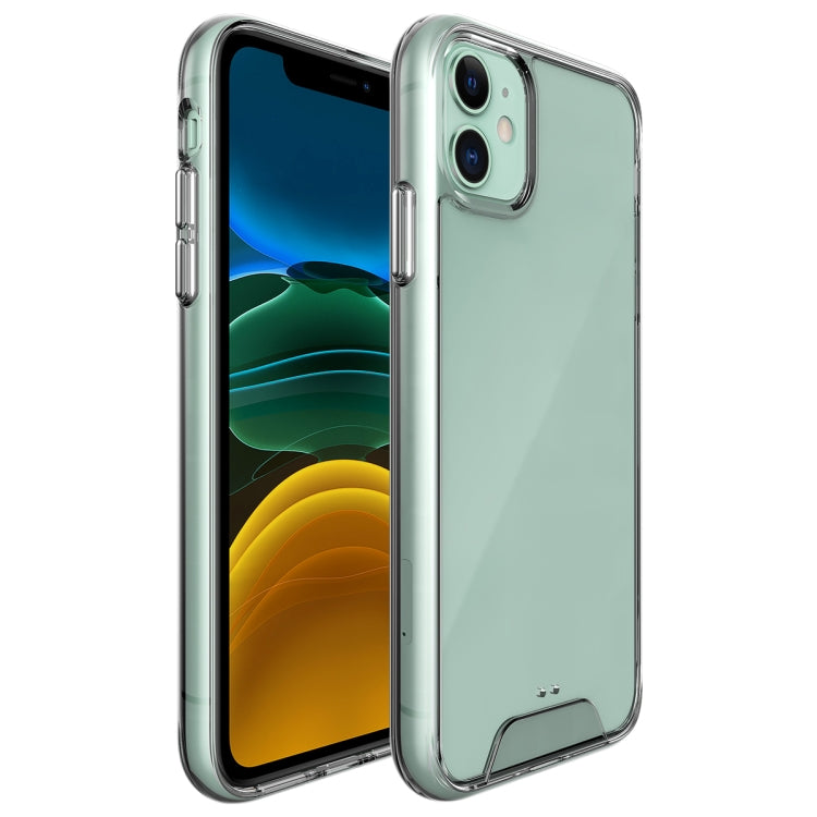 For iPhone 11 Scratchproof TPU + Acrylic Space Case Protective Case (Transparent)