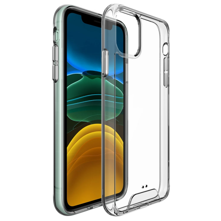 For iPhone 11 Scratchproof TPU + Acrylic Space Case Protective Case (Transparent)