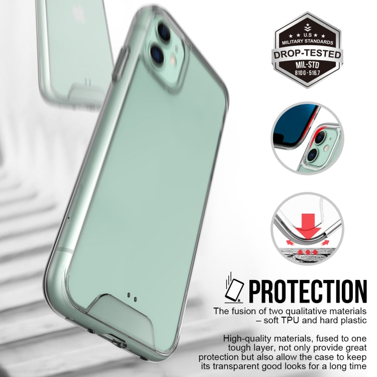 For iPhone 11 Scratchproof TPU + Acrylic Space Case Protective Case (Transparent)