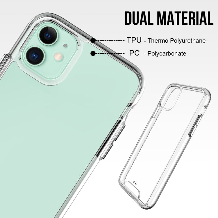 For iPhone 11 Scratchproof TPU + Acrylic Space Case Protective Case (Transparent)