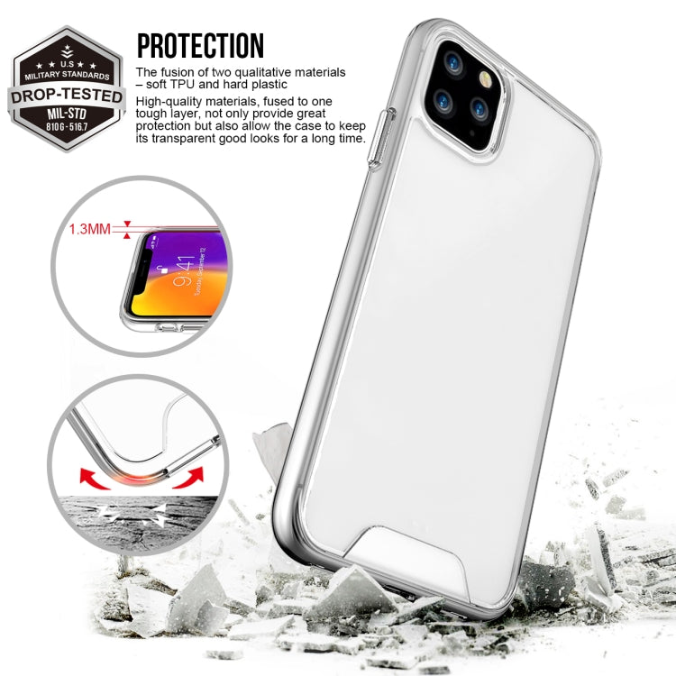 For iPhone 11 Pro Max Scratchproof TPU + Acrylic Space Case Protective Case (Transparent)