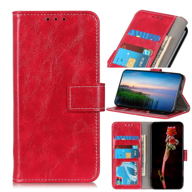 For OPPO Realme XT Retro Crazy Horse Texture Horizontal Flip Leather Case with Holder & Card Slots & Wallet & Photo Frame