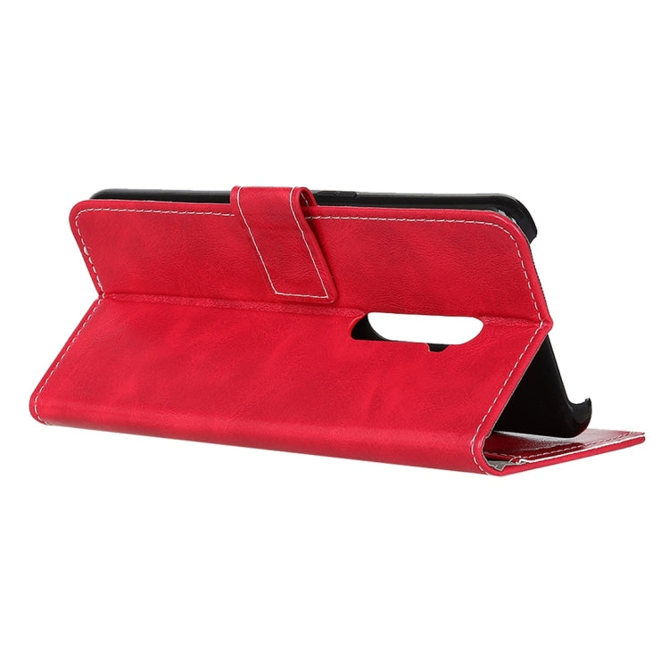 For OPPO Realme XT Retro Crazy Horse Texture Horizontal Flip Leather Case with Holder & Card Slots & Wallet & Photo Frame
