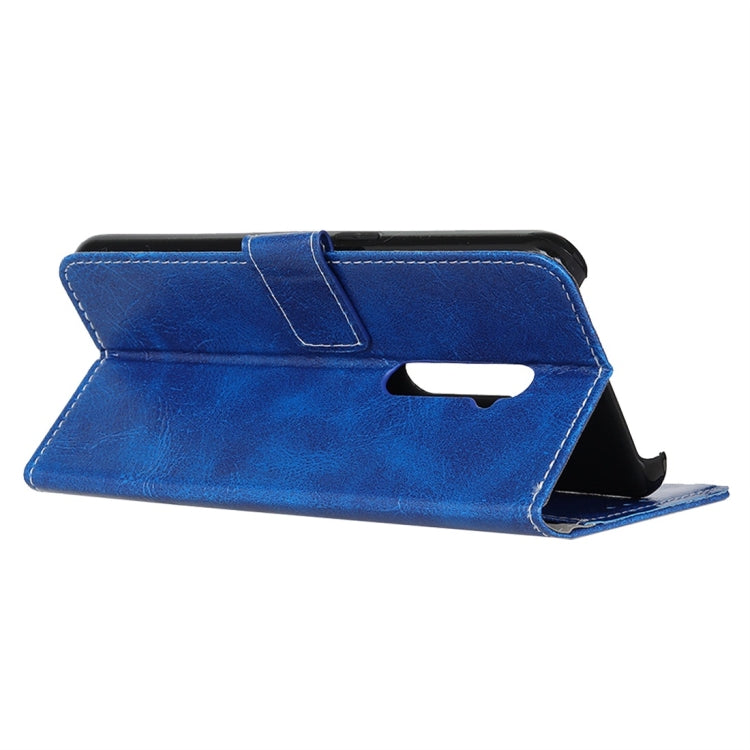 For OPPO Realme XT Retro Crazy Horse Texture Horizontal Flip Leather Case with Holder & Card Slots & Wallet & Photo Frame