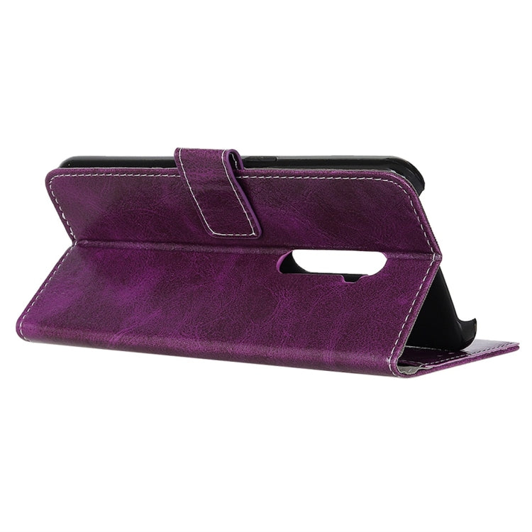 For OPPO Realme XT Retro Crazy Horse Texture Horizontal Flip Leather Case with Holder & Card Slots & Wallet & Photo Frame