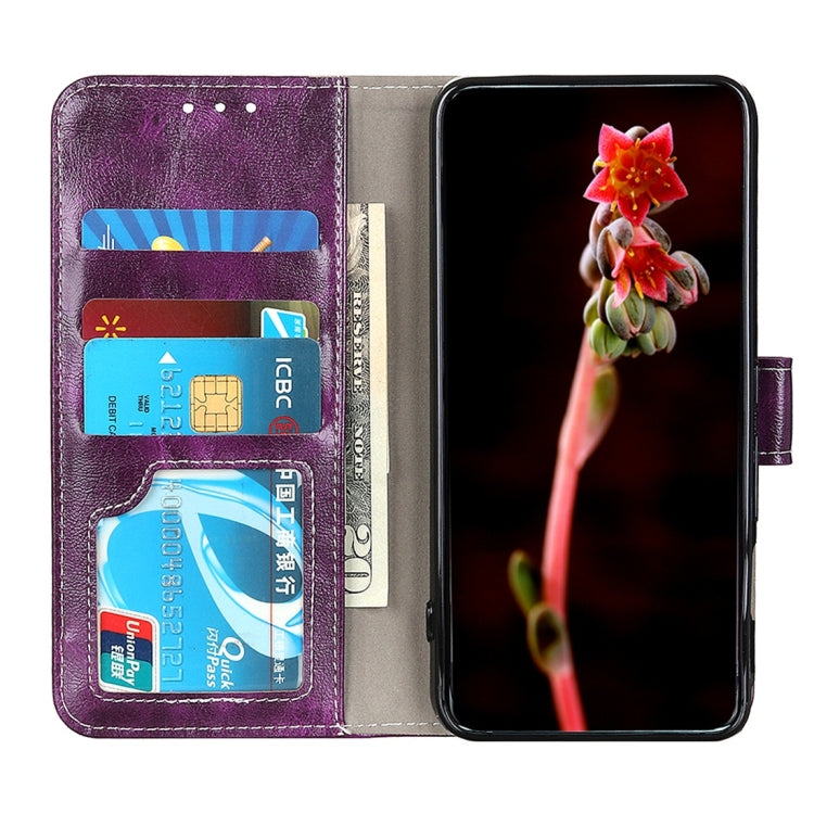 For OPPO Realme XT Retro Crazy Horse Texture Horizontal Flip Leather Case with Holder & Card Slots & Wallet & Photo Frame