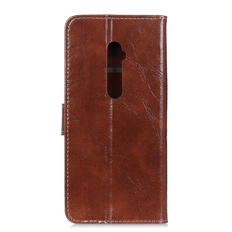 For OPPO Realme XT Retro Crazy Horse Texture Horizontal Flip Leather Case with Holder & Card Slots & Wallet & Photo Frame