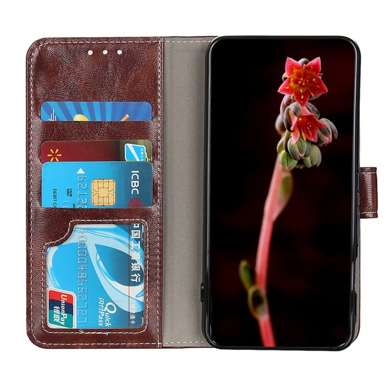 For OPPO Realme XT Retro Crazy Horse Texture Horizontal Flip Leather Case with Holder & Card Slots & Wallet & Photo Frame