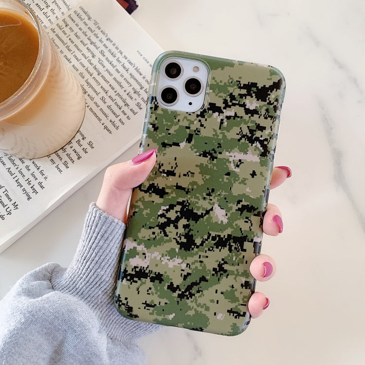 For iPhone 12 mini Shockproof IMD Camouflage TPU Protective Case