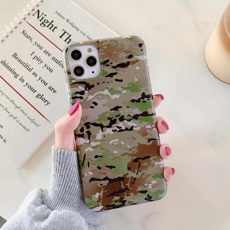For iPhone 12 mini Shockproof IMD Camouflage TPU Protective Case