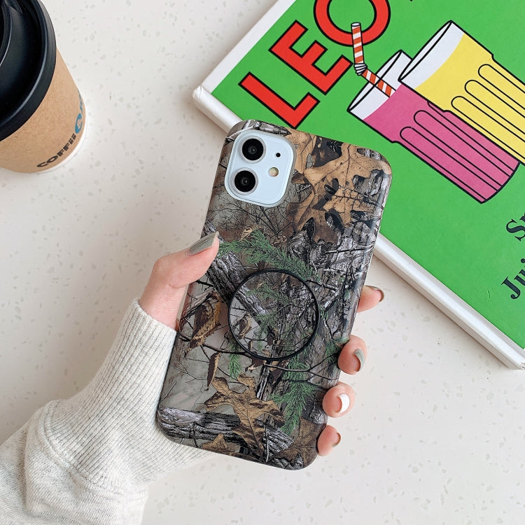 For iPhone 11 Pro Max Shockproof IMD Camouflage TPU Protective Case with Holder
