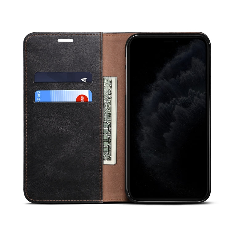 For Samsung Galaxy S20 UItra Simple Wax Crazy Horse Texture Horizontal Flip Leather Case with Card Slots & Wallet