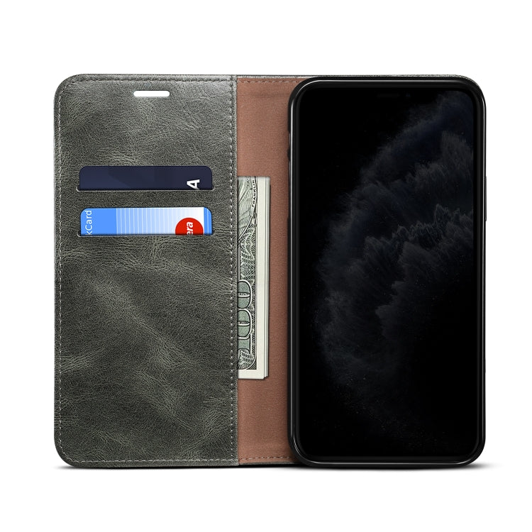 For Samsung Galaxy S20 UItra Simple Wax Crazy Horse Texture Horizontal Flip Leather Case with Card Slots & Wallet