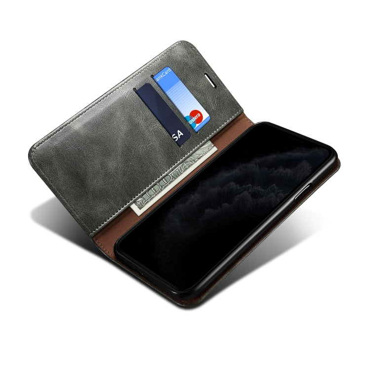For Samsung Galaxy S20 UItra Simple Wax Crazy Horse Texture Horizontal Flip Leather Case with Card Slots & Wallet