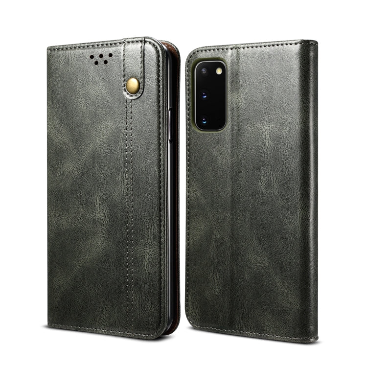 For Samsung Galaxy S20 FE 5G / 4G / S20 Fan Edition / S20 Lite / S20 FE 2022 Wax Crazy Horse Texture Leather Case