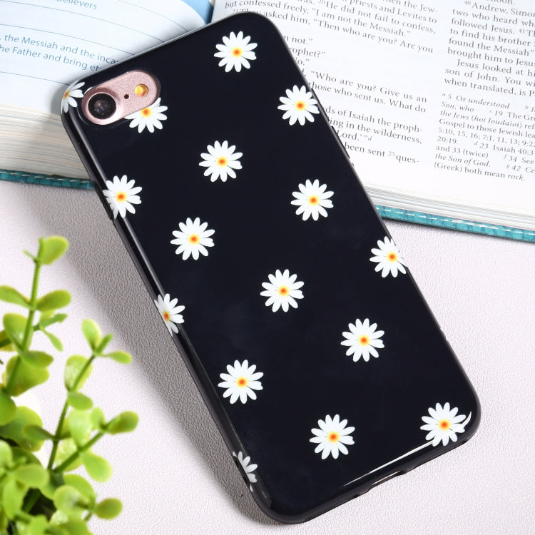 For iPhone SE 2022 / SE 2020 / 8 / 7 Flowers Pattern IMD Shockproof TPU Protective Case