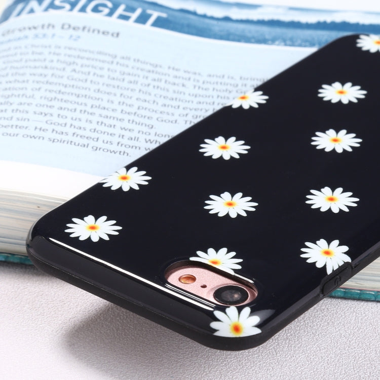 For iPhone SE 2022 / SE 2020 / 8 / 7 Flowers Pattern IMD Shockproof TPU Protective Case
